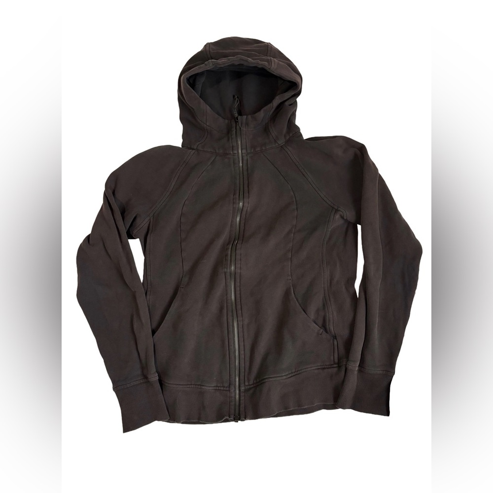 Lululemon black scuba jacket sz 12